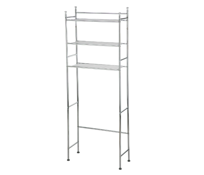 Over the Toilet Steel 3Shelf Storage Shelf Unit Space Saver, Chrome