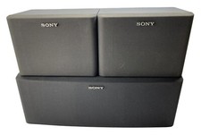 Sony Speaker. Set SS-U31 right left  SS-CN62 center channel Wood Cabinets