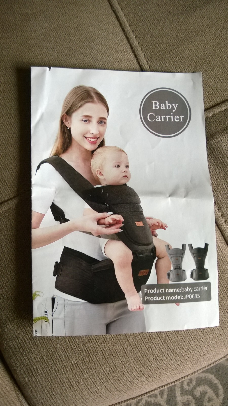 ACUMAS BABY CARRIER AJUSTABLE 6 IN ONE MULTI POSITIONS BARELY USED SEE PICS-image