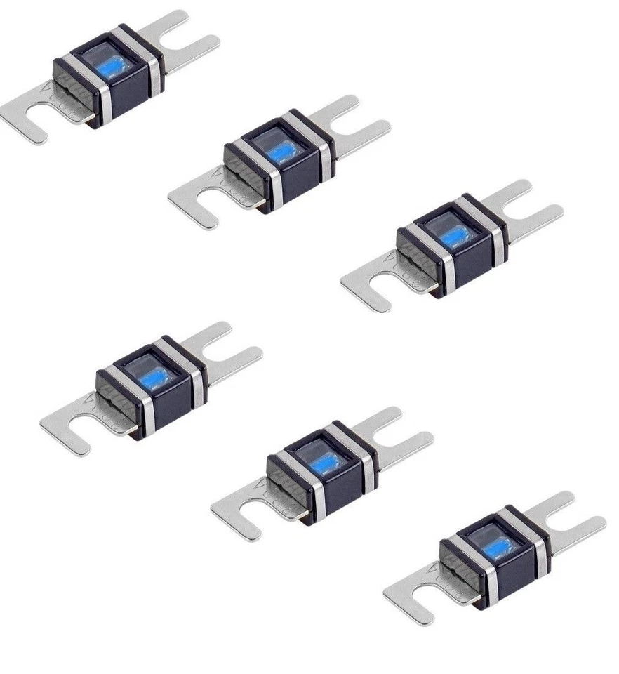 250 AMP 6 pcs PLATINUM MINI ANL (AFS/MIDI) WAFER FUSES WITH LED LIGHT Car Marine - Image 2 of 2