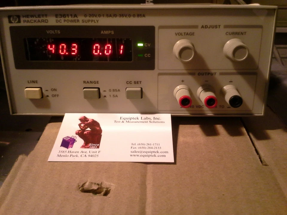 Adjustable Lab Power Supply 35V 1.5A max WORKS GREAT! Constant current HP E3611A - Image 4 of 4