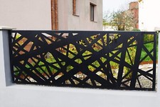 PANNELLO PER RECINZIONE IN FERRO GREZZO LAMIERA LASTRA TAGLIO LASER MODERNO