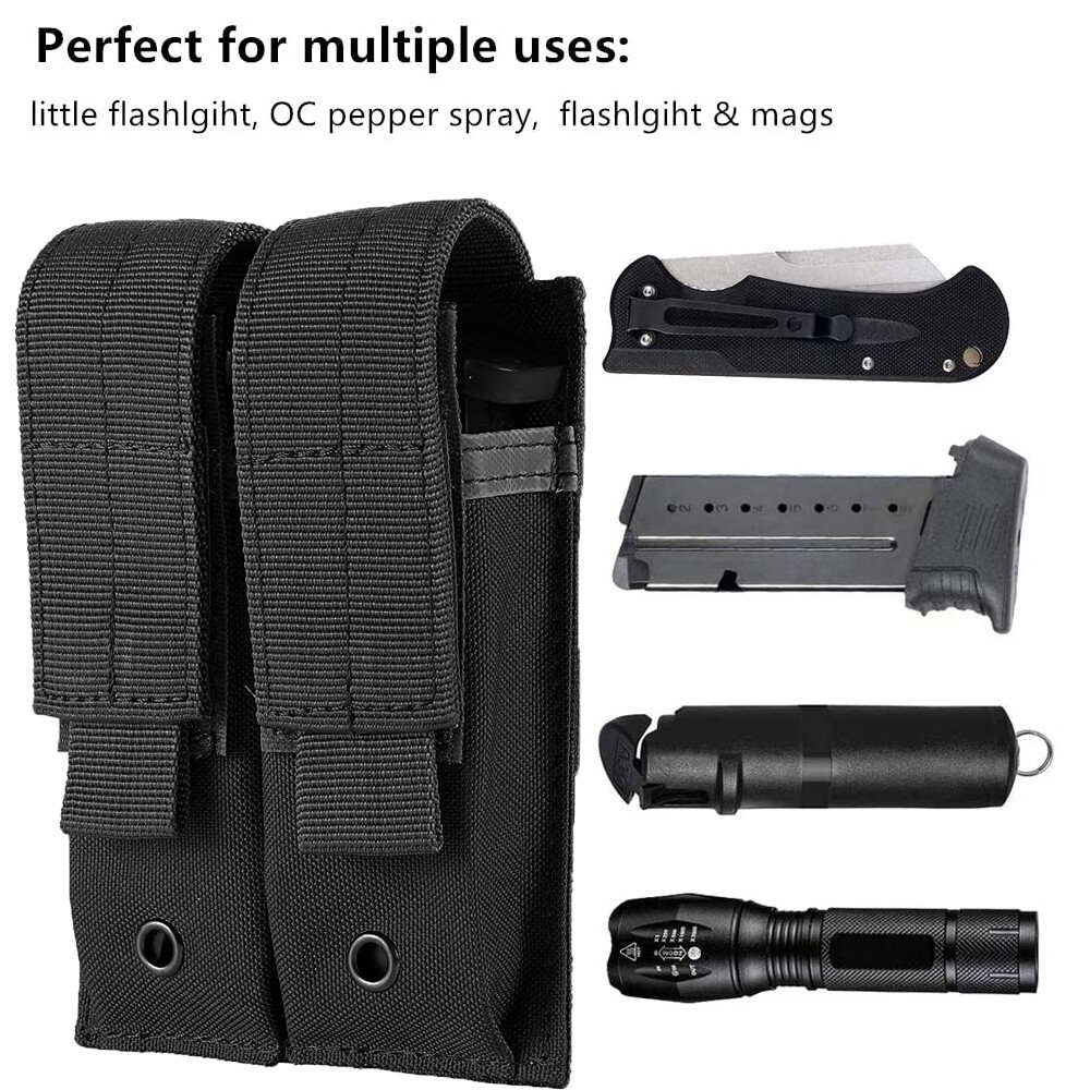 Tactical Double Mag Pouch/Case/Holder for Glock 17/19/22/23/26/27 (9mm/40 Mag)-image