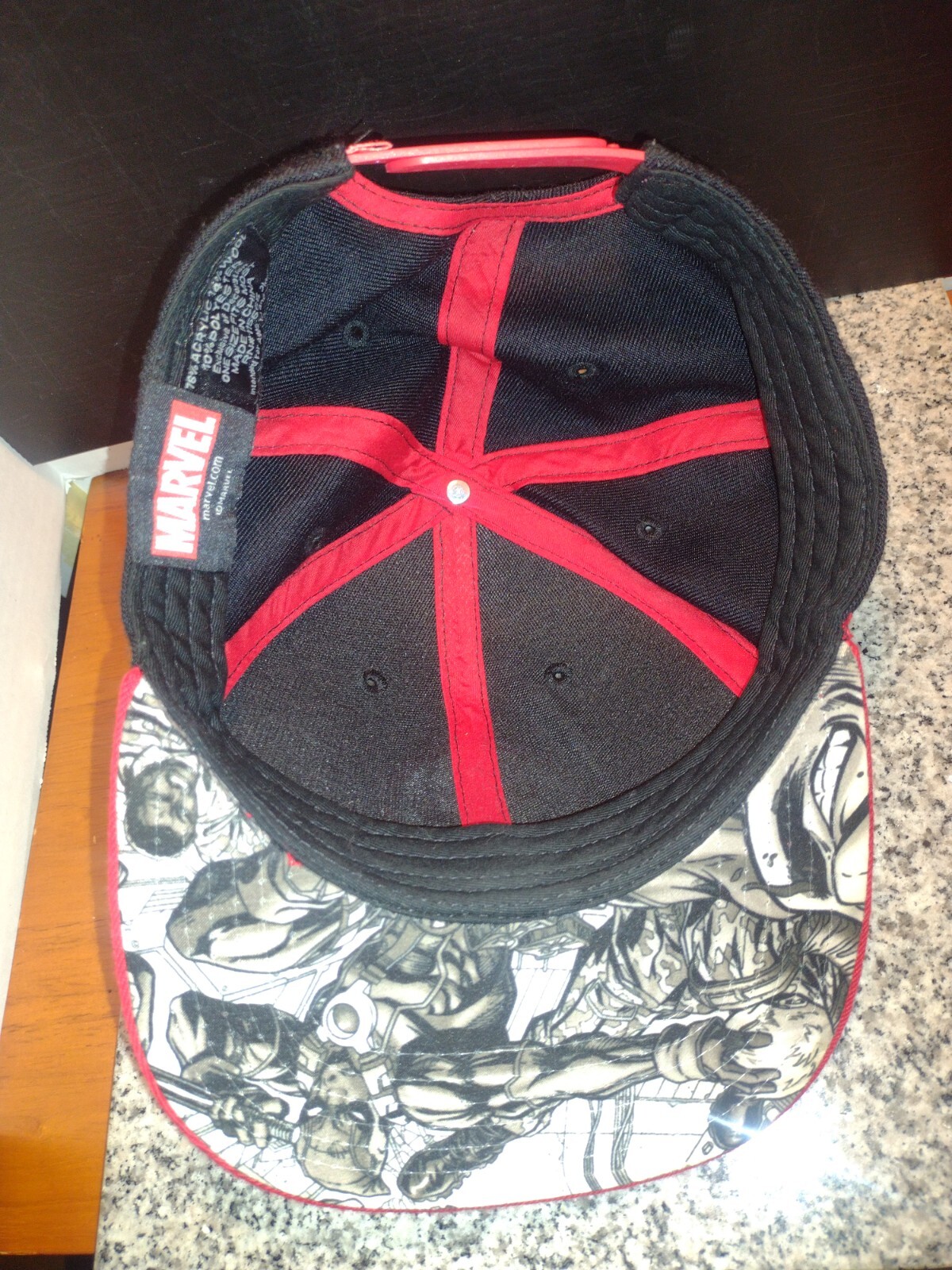 Deadpool Marvel Comic Baseball Hat Cap Flat Bill.… - image 2