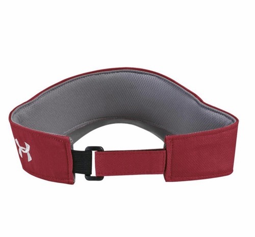 Wisconsin Badgers Under Armour UA Sideline On Field Renegade Accent Visor Red - Picture 2 of 6