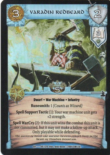 WARCRY SWORDS OF RETRIBUTION 2005 Individual Trading Cards - Foto 90 di 231