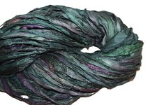 Tariff FREE 10 yards Sea Green multi mix color silk ribbon