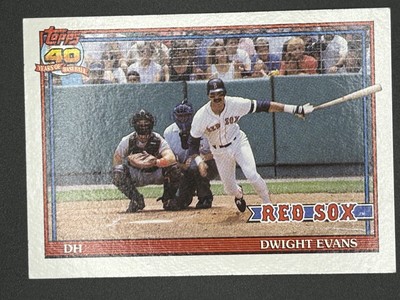 1991 Topps - Dwight Evans #155 - ERR 1982 G no diamond after 162