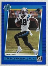2021 Donruss - Press Proof Blue #266  TERRACE MARSHALL JR. Rookie RC  Panthers