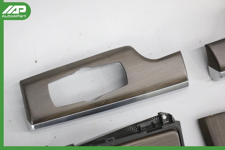 ✅ 09-12 BMW F01 750i 740i Juego de molduras de consola de tablero de puerta OEM Foto 2 de 4