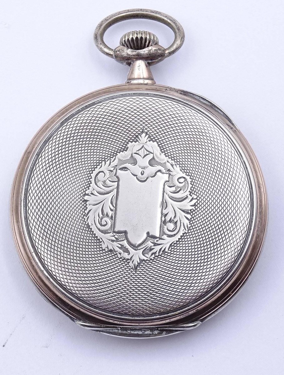 Antique Rare GALLI ZÜRICH 0.800 Silver Men's Swiss Made 48mm