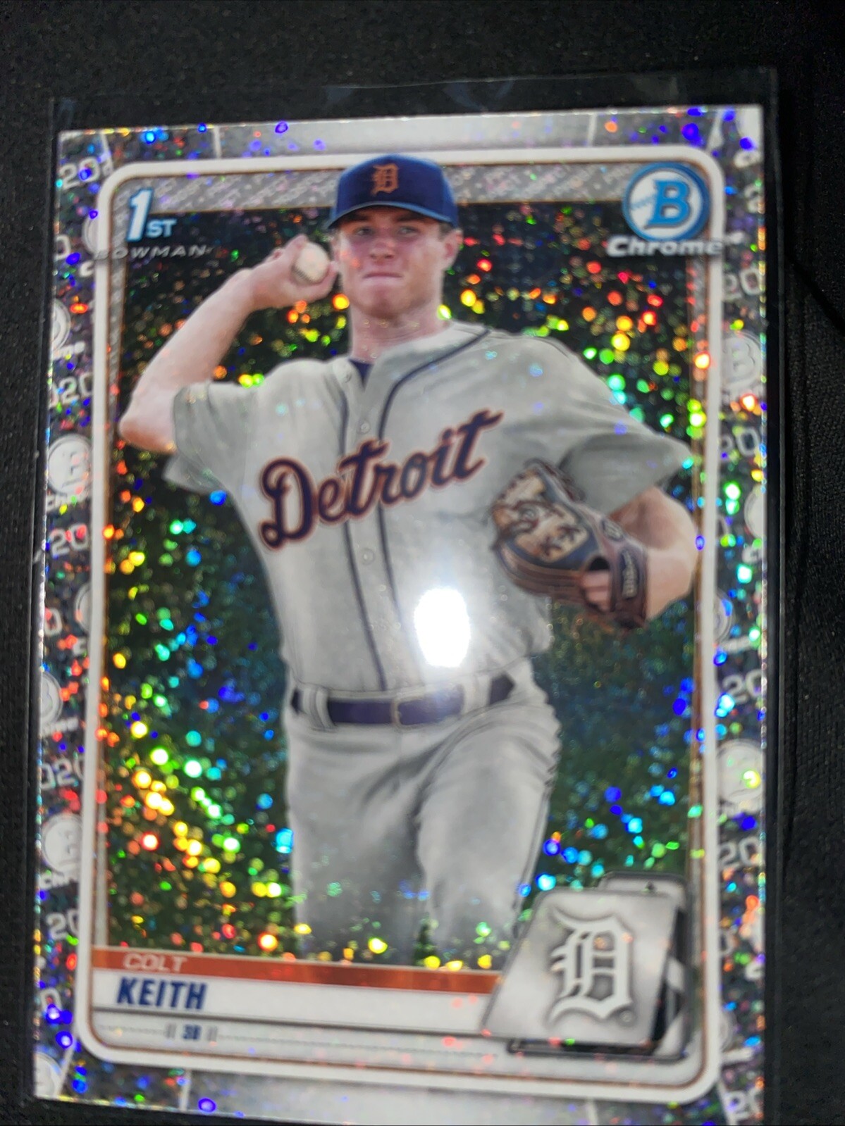 2020 Bowman Chrome Colt Keith Speckle Refractor Detroit Tigers