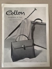 ▬►Publicité 1958 - Collon Paris - Maroquinerie de luxe -