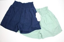 Girl's Wonder Nation Smocked Waist Short 2 Pack Multicolor S 6-6X 