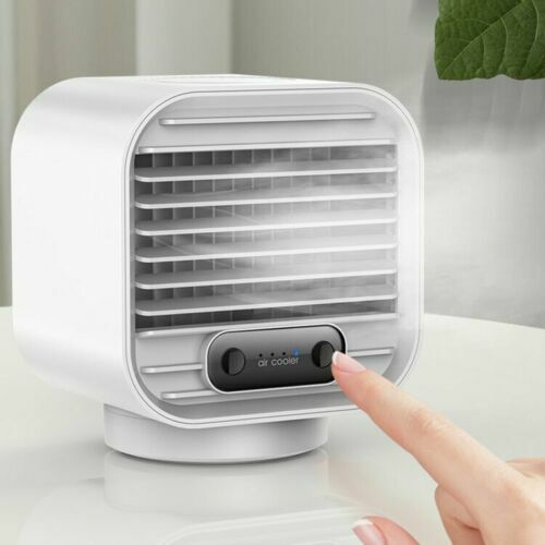 Yonhan Silent Nano Spray Air Cooler Humidifier Fan Personal Desktop Fan (White)