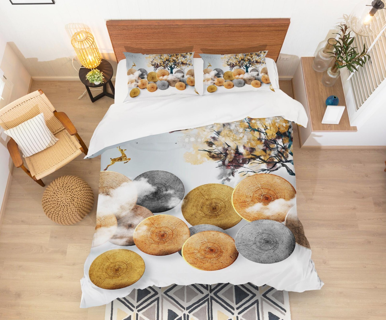 Zcwl Schlange & Panther Bettwäsche 155x200 2-tlg - Dschungel Design, Mikrofaser, Mit Reißverschluss