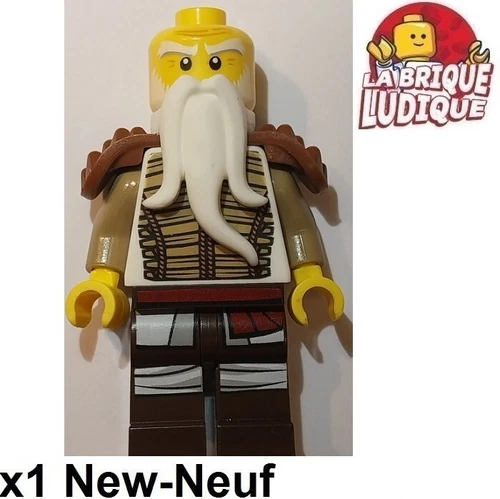 LEGO Figürchen Minifig ninjago Wu Hero Herr Alte Bart Rüstung njo599 Neu
