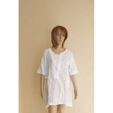 Yuzao Womens Asymmetrical Dress Runs Small Asymetrical White Size 2XL