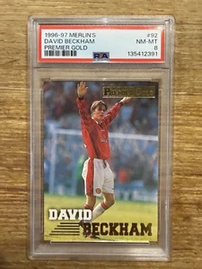 1996 Topps Finest World Cup David Beckham Refractor