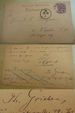 Travel Guide Publisher Theobald GRIEBEN (1826-1914): PK BERLIN 1878 to J.L. Duysen