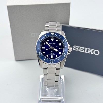 Seiko Prospex Sea SNE585 Blue Dial Men's Solar Diver Watch 38.5mm