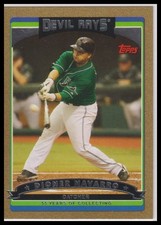 2006 Topps Updates & Highlights #UH21 Dioner Navarro Devil Rays 1168/2006
