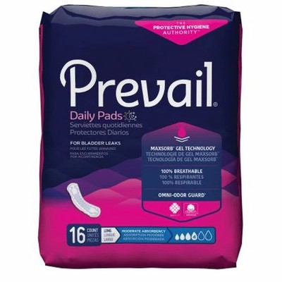 Bladder Control Pad Count of 144 By First Quality