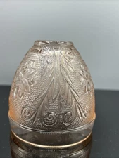 Indiana Glass Pink   Chantilly Sandwich Glass Fairy Lamp Top Only