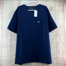 FIGS Mens Leon Three-Pocket Scrub Top Navy Blue 6XL 1000199 Technical Collection