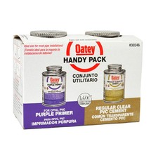 Oatey 8008 PVC Cement  Primer Handy Pack 4oz Purple Clear Potable Water