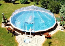COPERTURA DI RICAMBIO ROTONDA FUORI TERRA PISCINA SOLARE CUPOLA SOLARE RISCALDATORE SUNDOME