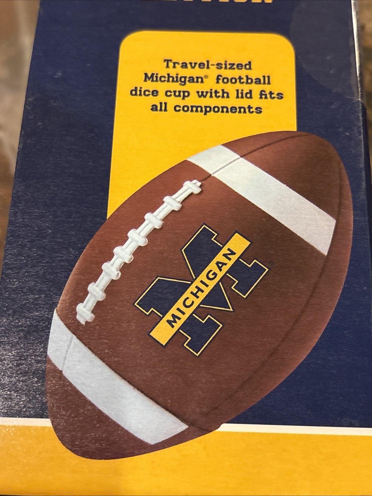 Yahtzee Wolverines University Of Michigan Collector’s Edition Football In Box