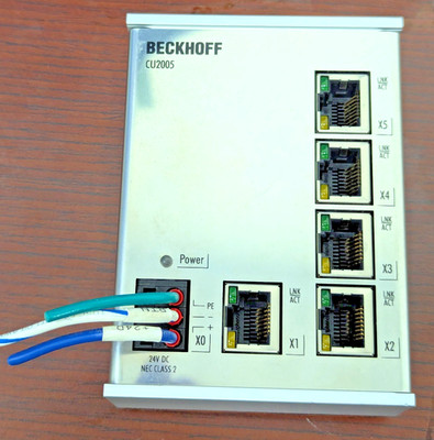 Beckhoff CU2005 5 Port Ethernet Switch 10/100 MBit/s WORKING PULL [B9B4]