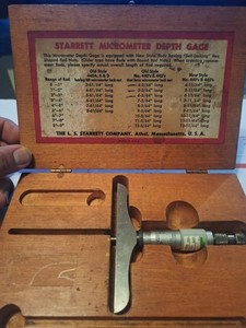 Vintage Starrett Micrometer Depth Gage No. 440