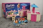 Vintage Rare 1984 Barbie Dream Kitchen Dishes Food Accessories Table Nostalgic