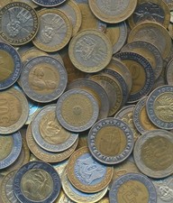 World: Mixed Date 500g (1/2 Kilo) of Assorted Bi-metal Coins High Face Value