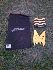 Finis Swim Paddle Set Pull Buoy and Mesh Bag- Swim Technique Training Aid