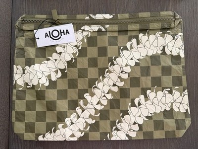 Aloha Collection Pouch  MAX OVERLEI Limu/Olive New with tags