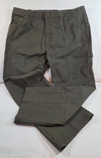 DICKIES Relaxed Fit Canvas Carpenter Jeans Cotton Pants Green Men's Size 38x30