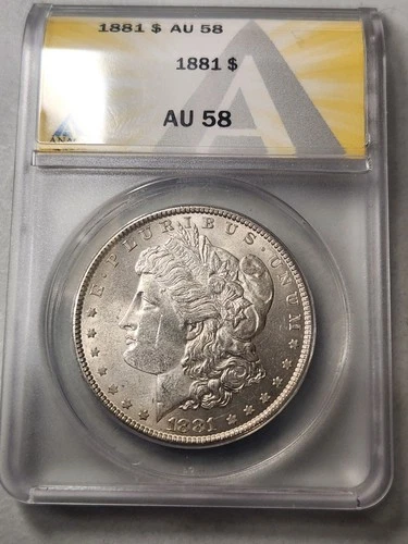 1881 Morgan Silver Dollar ANACS AU-58