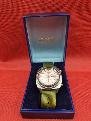 Seiko 6139-6020 Automatic Chronograph - Vintage 1970s - Original Box - Working