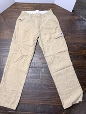 Bulwark FR Cargo Work Pants 32x32 Khaki PMU2KHB Arc Rated 8.0 ATPV   Minor Stain