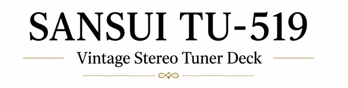 SANSUI TU-519 🌈RaRe🌈 Vintage Stereo Tuner Deck - Picture 7 of 7