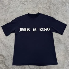 Jesus Is King Shirt Mens Large Chicago Tour Graphic Los Angeles Tee USA Kanye