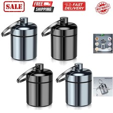 4 Pack Mini Pills Case Small Pill Holder Keychain for Purse - Portable Travel...