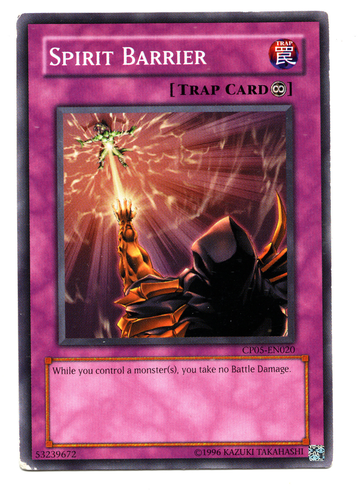 Spirit Barrier CP05-EN020 YuGiOh Champion Pack: Game Five trading card — raw and PSA graded price guide