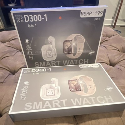 DMES D300-1 8-in-1 Smart Watch Bundle Set, 45mm 4GB, 8 