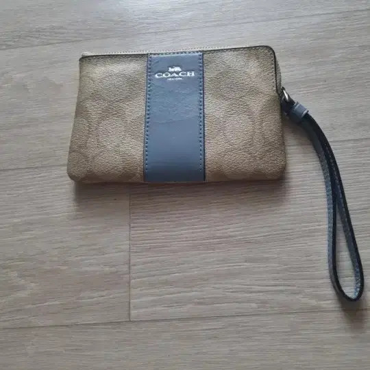 Coach Women's Wallet with Logo and Blue Stripe thumbnail 3