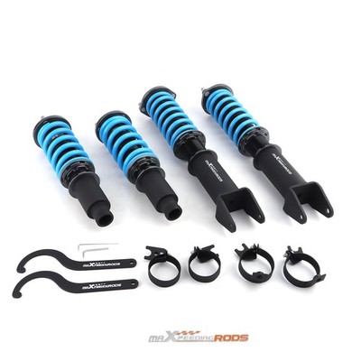MaXpeedingrods T6 Adjustable Coilovers Lowering Coils for Honda Prelude 88-91