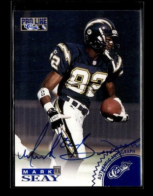 1996 Pro Line #NNO Mark Seay Autographs Blue